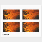 Raging Fire Rechthoekige Sticker (Vel)