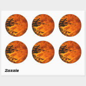 Raging Fire Ronde Sticker (Vel)