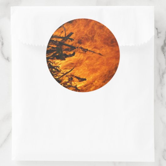 Raging Fire Ronde Sticker (Tas)