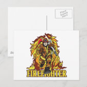 Raging Flams Firefighter Briefkaart (Voorkant / Achterkant)
