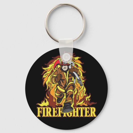 Raging Flams Firefighter Sleutelhanger (Voorkant)