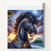 Raging Horse Lightning Notitieboek (Achterkant)