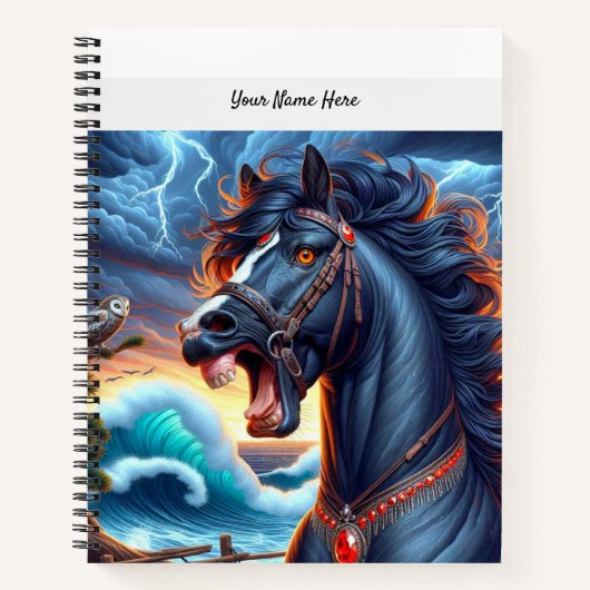 Raging Horse Lightning Notitieboek (Voorkant)