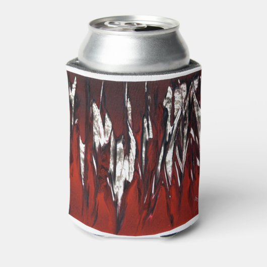 Raging Red Flames Blikjeskoeler (Blikje Achterkant)