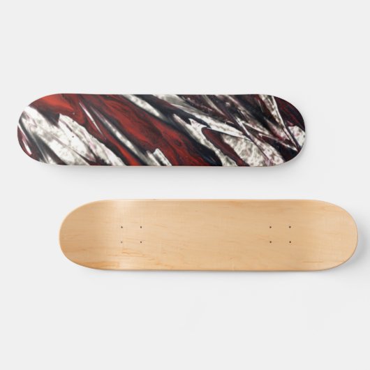 Raging Red Flames Persoonlijk Skateboard (Horizontaal)