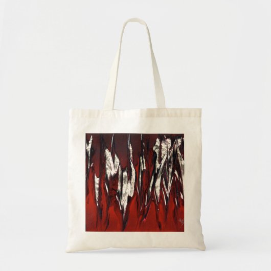 Raging Red Flames Tote Bag (Voorkant)