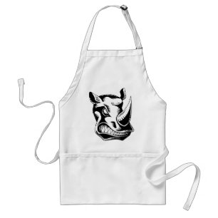 RAGING RHINO TATTOO TRIBAL VECTOR GRAPHIC STANDAARD SCHORT