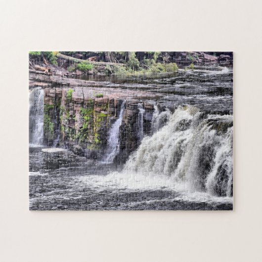 Raging River - Manabezho Herfsten - 11x14 - 252 pc Legpuzzel (Horizontaal)