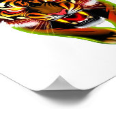 Raging Tiger Digital Download - Perfect voor DTF Poster (Hoek)