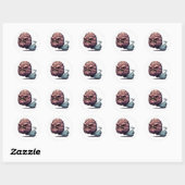 Raging Toot Komisch woedend scheet Ronde Sticker (Vel)