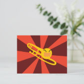 Raging Trombone Briefkaart (Staand voorkant)
