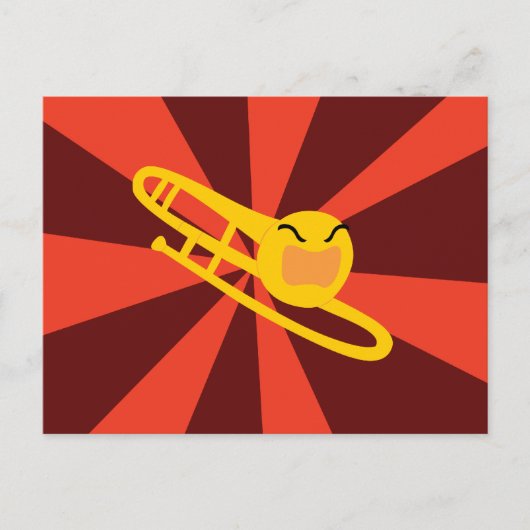 Raging Trombone Briefkaart (Voorkant)