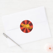Raging Trombone Ronde Sticker (Envelop)