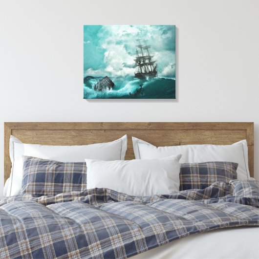 Raging-Zee Canvas Afdruk (Insitu (Slaapkamer))