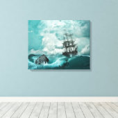 Raging-Zee Canvas Afdruk (Insitu (Houten vloer))