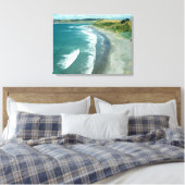 Raglan Beach, Nieuw-Zeeland door Bruce Stanfield Canvas Afdruk (Insitu (Slaapkamer))