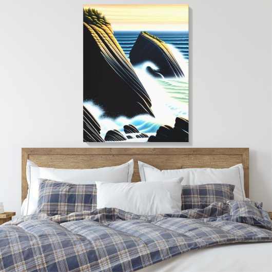 Raglan - Canvas Kunstprint Afdruk (Insitu (Slaapkamer))