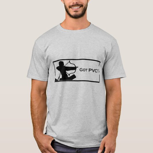 Raglan "Heb je PVC?" T-Shirt (Voorkant)