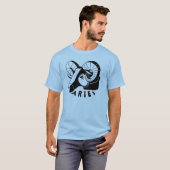 Raglan met witte en zwarte bessen t-shirt (Voorkant volledig)