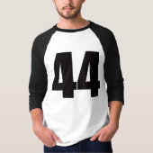 Raglan shirt met nummer 44 (Voorkant)