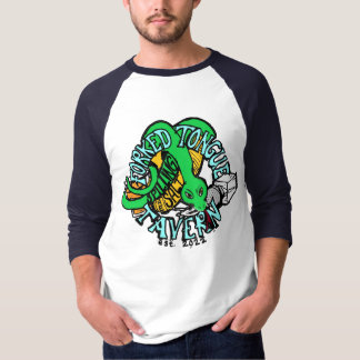 Raglan Vertrokken Tongue T-shirt