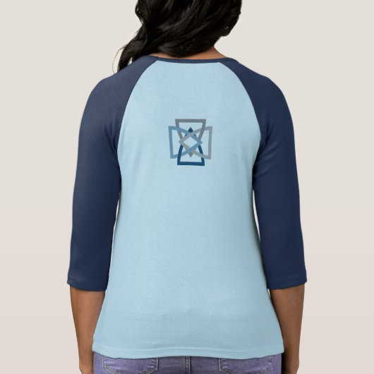 Raglan voor vrouwen van TMP T-shirt (Achterkant)