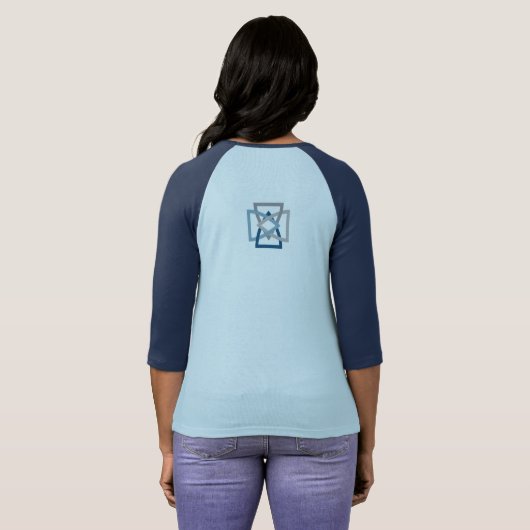 Raglan voor vrouwen van TMP T-shirt (Achterkant volledig)
