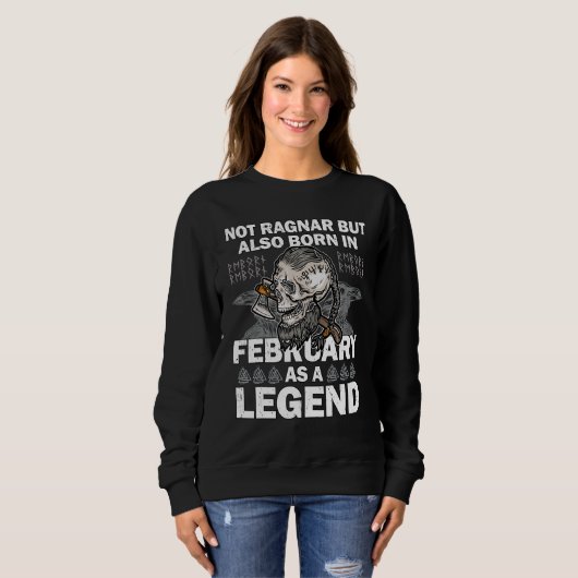 Ragnar February Legend Valhalla Viking Dad 1 Trui (Voorkant volledig)
