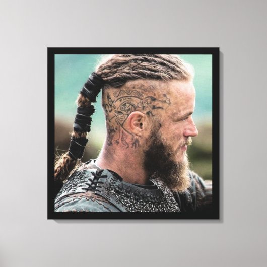 Ragnar Lothbrok Canvas Afdruk (Voorkant)