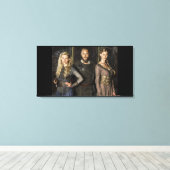 Ragnar Lothbrok Lagertha Aslaug Canvas Afdruk (Insitu (Houten vloer))
