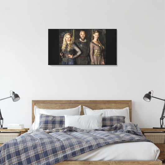 Ragnar Lothbrok Lagertha Aslaug Canvas Afdruk (Insitu (Slaapkamer))