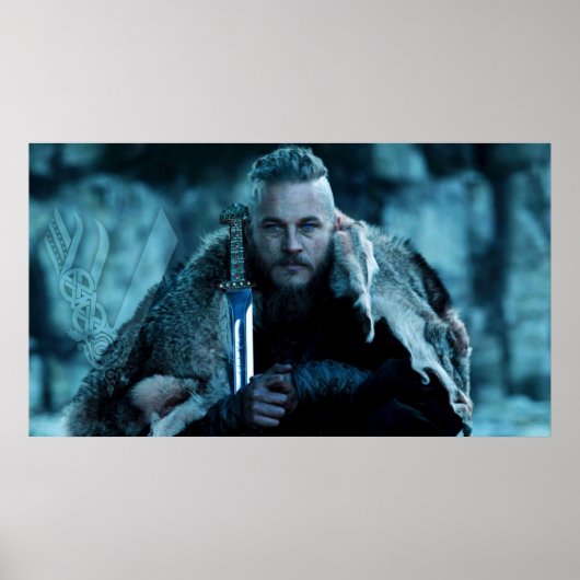 Ragnar Lothbrok viking Poster (Voorkant)