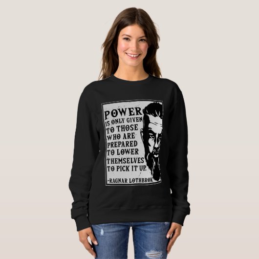 Ragnar Lothbrok Vikings Quote Graphic Trui (Voorkant volledig)