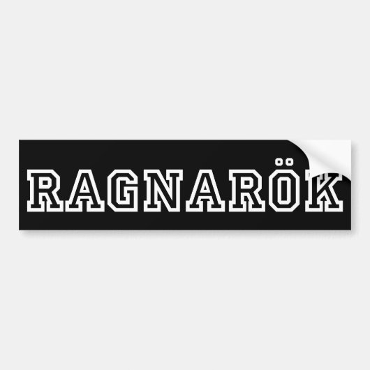 Ragnarok Bumpersticker (Voorkant)