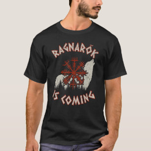 Ragnarok komt met Wolf Vegvisir Viking T-shirt