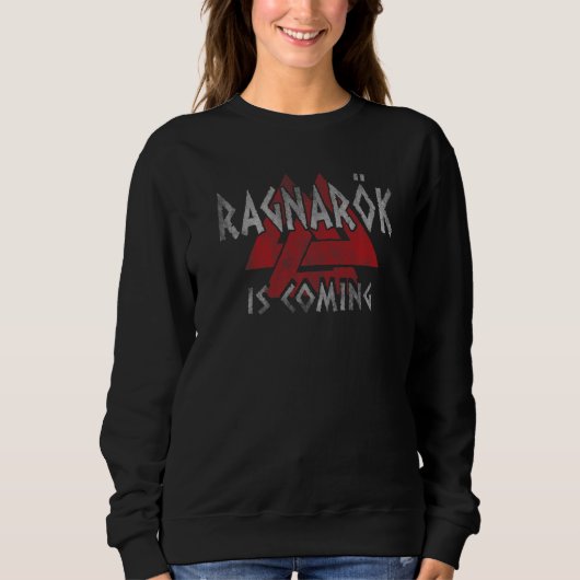 Ragnarok komt Valknut Viking Vikingen   Trui (Voorkant)