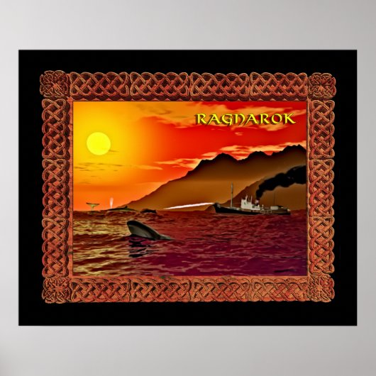 Ragnarok voor walvissen poster (Voorkant)
