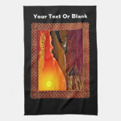 Ragnarok voor walvissen theedoek (Verticaal)