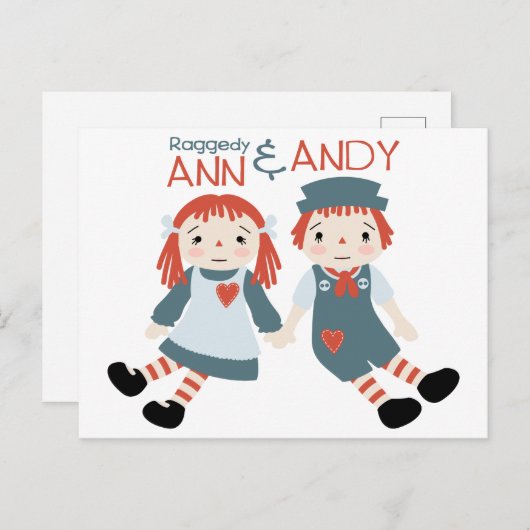 Ragnisch Ann en Andy Briefkaart (Voorkant / Achterkant)