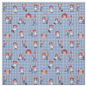 Ragnisch Ann en Andy op Dark Blue Gingham Stof (Swatch)