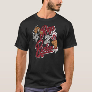 Rags 13s rode flint met 2 riches t-shirt
