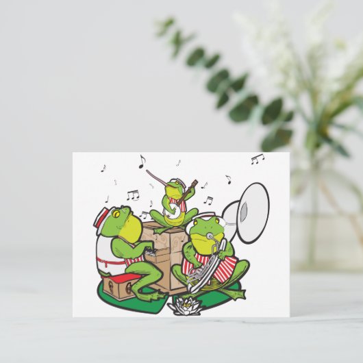 RAGTIME FROGS BRIEFKAART (Staand voorkant)