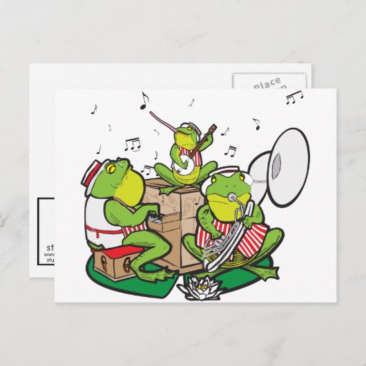 RAGTIME FROGS BRIEFKAART (Voorkant / Achterkant)