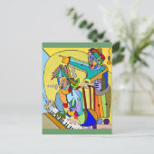 "Ragtime Scene" door Ruchell Alexander Briefkaart (Staand voorkant)