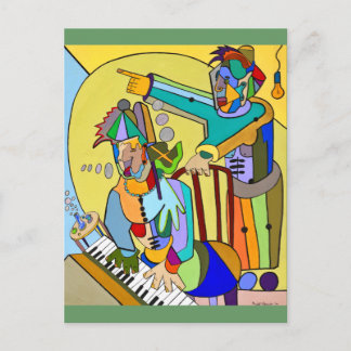 "Ragtime Scene" door Ruchell Alexander Briefkaart