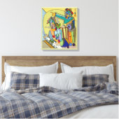 "Ragtime Scene" door Ruchell Alexander Canvas Afdruk (Insitu (Slaapkamer))