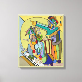 "Ragtime Scene" door Ruchell Alexander Canvas Afdruk