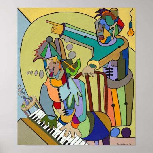 "Ragtime Scene" door Ruchell Alexander Poster (Voorkant)