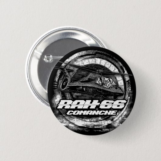 RAH-66 Comanche Ronde Button 5,7 Cm (Voorkant /achterkant)