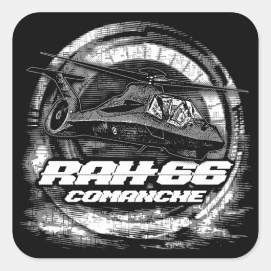 RAH-66 Comanche Vierkante Sticker (Voorkant)
